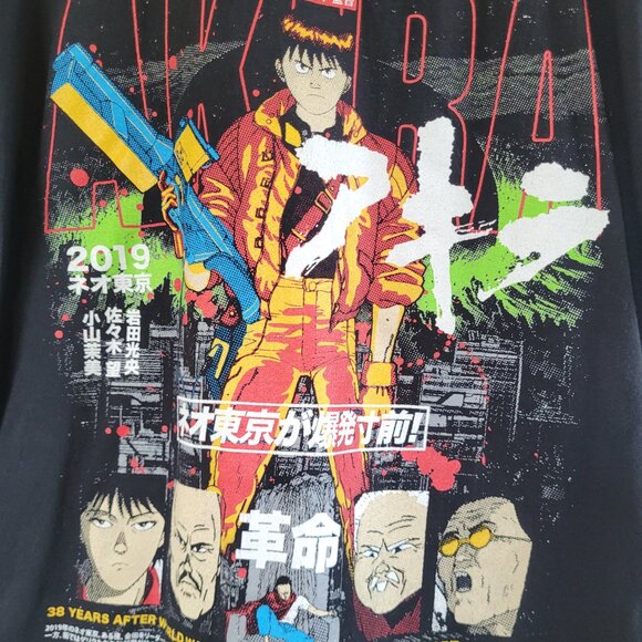 Rucking Fotten Akira T-Shirt Neo Tokyo Explosion Graphic Tee Men's Large - Picture 2 of 4